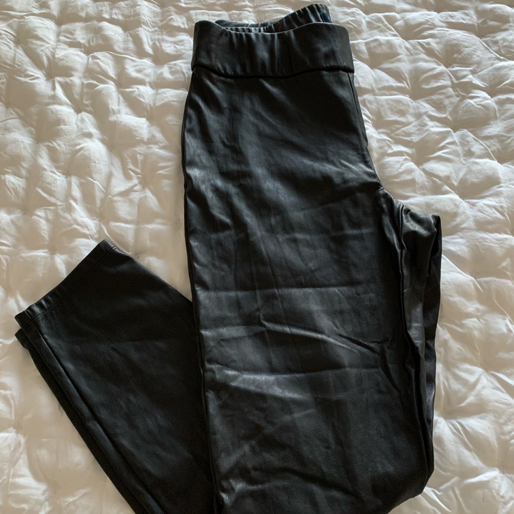 J.Crew Factory Vegan Leather Leggings